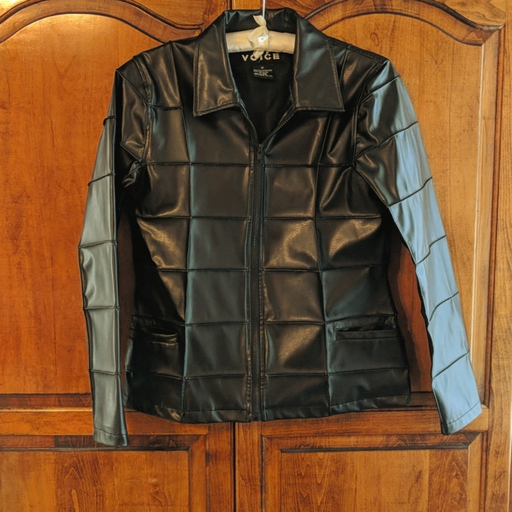 Voice Pleather Jacket EUC - Picture 1 of 3